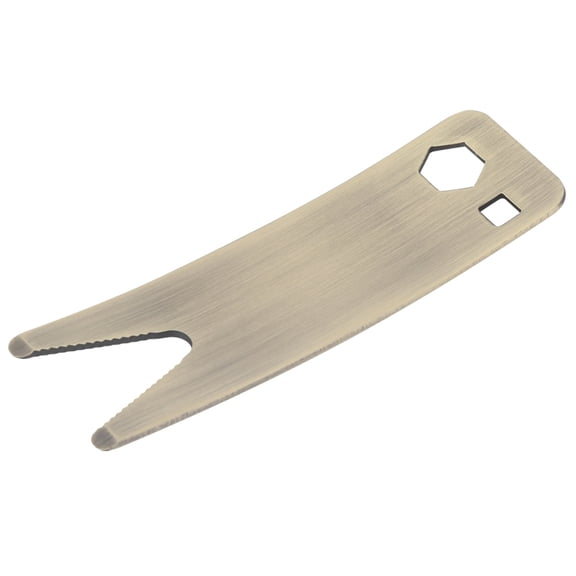 Bronze Guitar Wrench Multi-Spanner Tool, 3.9 x 1.1 0.7 Inches, String Adjustment Accessory for Bass and Guitar Maintenance