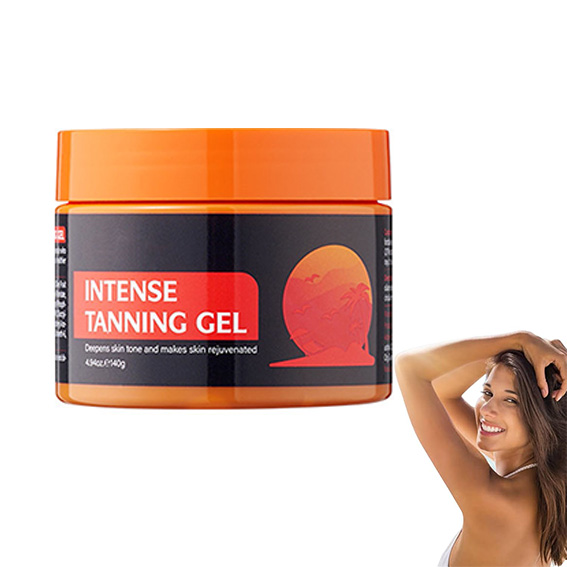 Bronze Intensive Tanning Shimmer Gel - 2025 New Tanning Gel, Natural intense tanning gel for Body, Accelerates the Instant Tan Process, Suited for All Skin Tones
