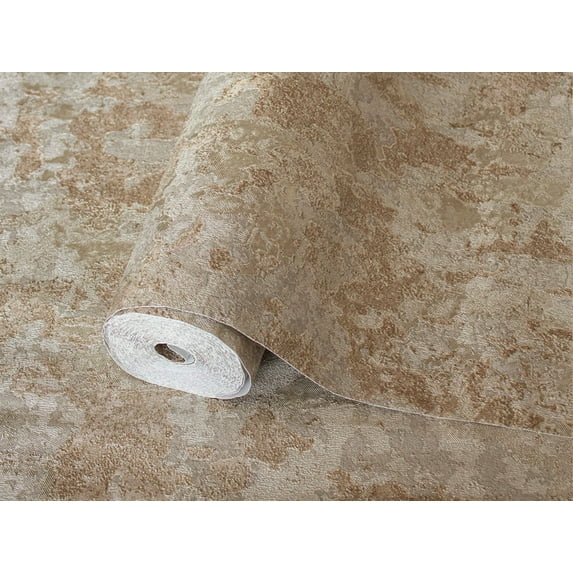 Bronze Marble Embossed Textured Wallpaper, Roll, 41.7”W X 393”H 113.8 sq ft