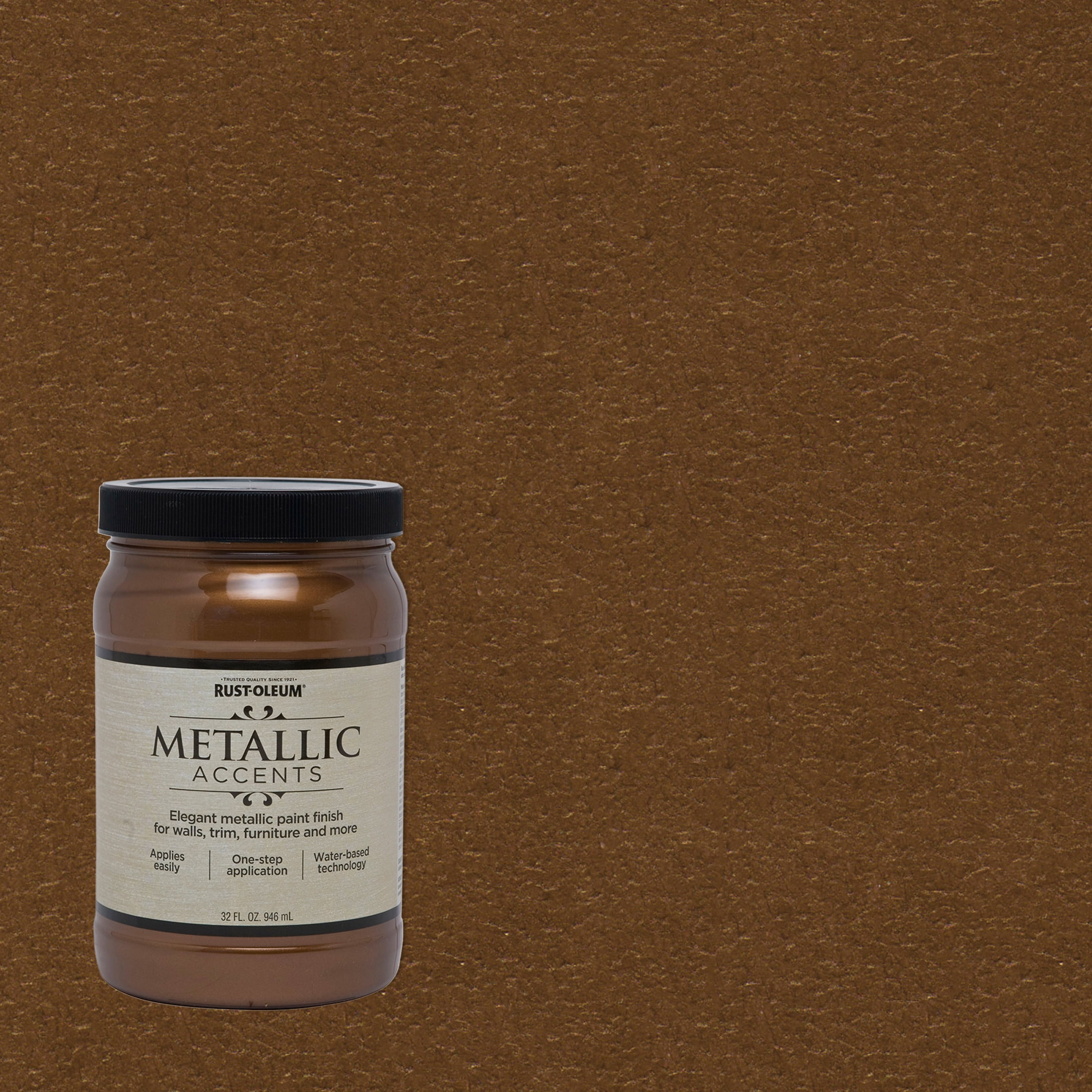 2 Pack, Bronze Medal, Rust-Oleum Metallic Accents Paint- 253538, Quart