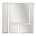 thumbnail image 1 of Bronze Metal Framed 5 Piece Accent Mirror Variety Set, 1 of 7