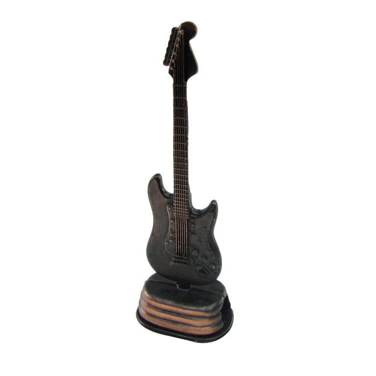 Bronze Metal Miniature Electric Guitar Pencil Sharpener Bronze Metal Miniature Electric Guitar Pencil Sharpener