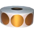 thumbnail image 1 of Bronze Metallic Color Coding Circle Organizing Inventory Stickers | 1" inch Round - 500 Pack | InStockLabels.com, 1 of 1