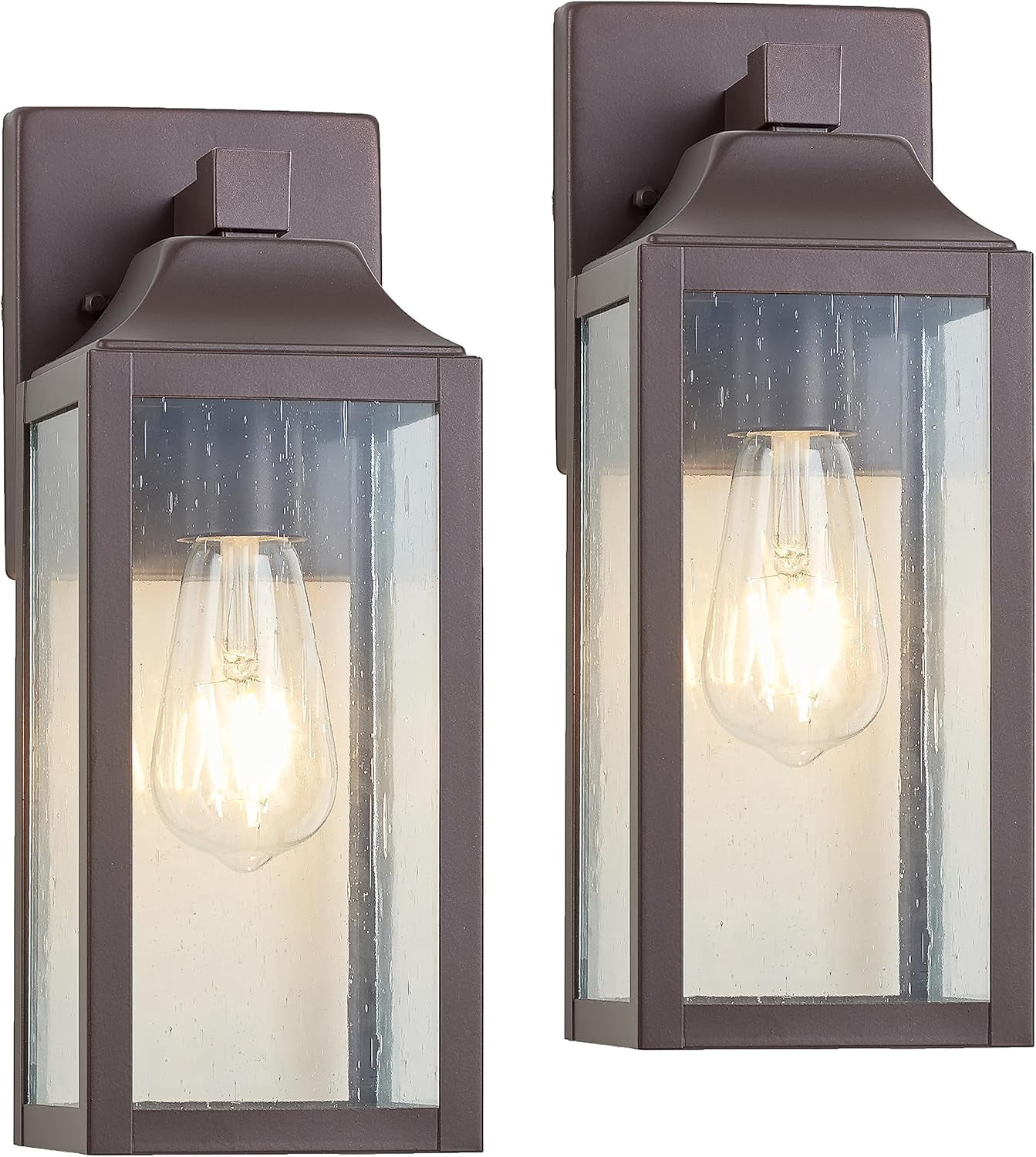 Picture of Bronze Outdoor Light Fixture 2 Pack, Waterproof Exterior Wall Lighting ...