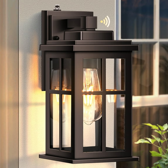 Bronze Outdoor Lights for House, Dusk to Dawn Exterior Lighting Fixtures, Outdoor Wall Lights for House, Garden, Entryway, Doorway, Anti-Rust, Waterproof, E26 Socket