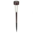 thumbnail image 1 of Bronze Outdoor Solar Integrated LED Textured Glass Path Lights (6-Pack), 1 of 5