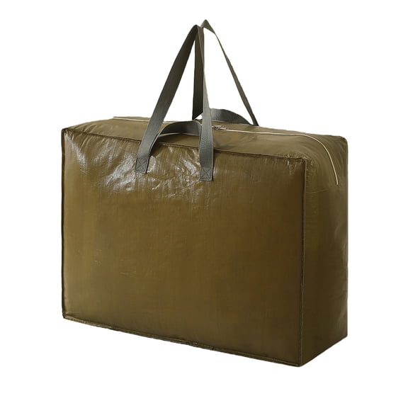 Bronze Oversized Storage Bag With Reinforced Structure And Two Wire-Strengthened Handles Suitable For Heavy Loads And Repeated Use During Relocation Or Travel