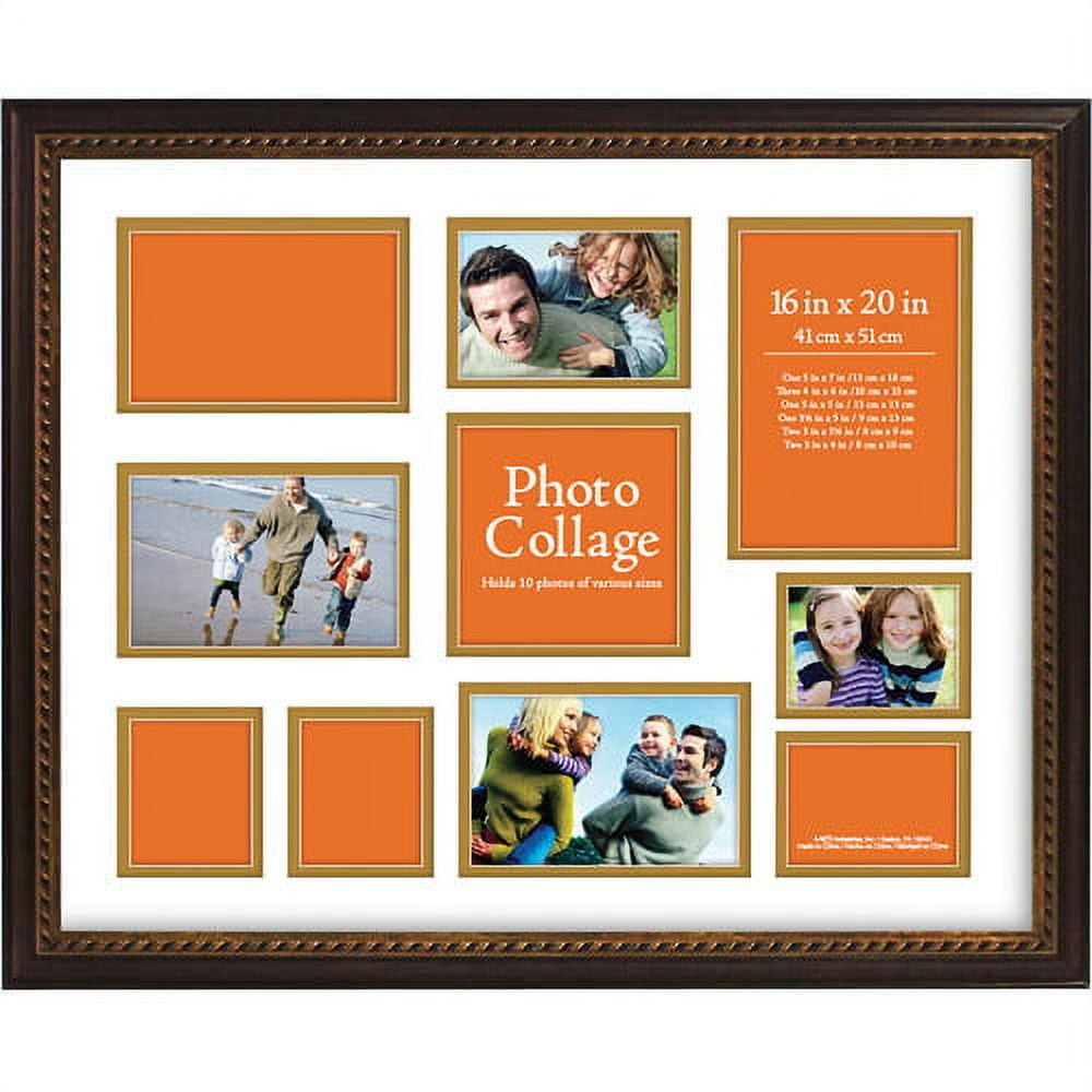 Gamma Phi Beta Sorority 16x20 memory collage frame holds two(2) 4x6 and  two(2) 5x7