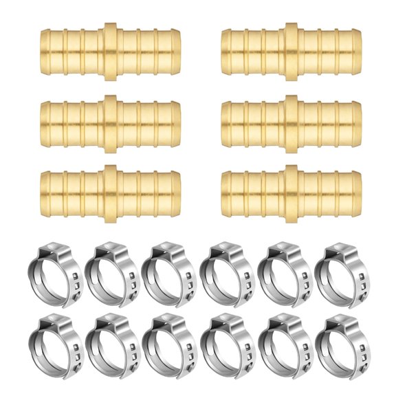 Bronze Reinforced PEX Couplings With Permanent Untarnished Clamps Standard