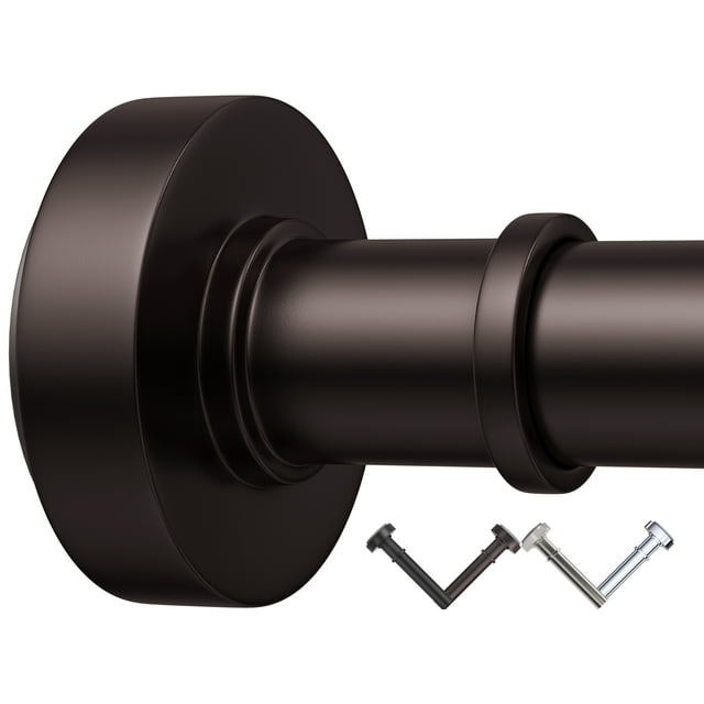 Bronze Shower Curtain Rod,43''72'',Never Rust,Never Slip,No Drill