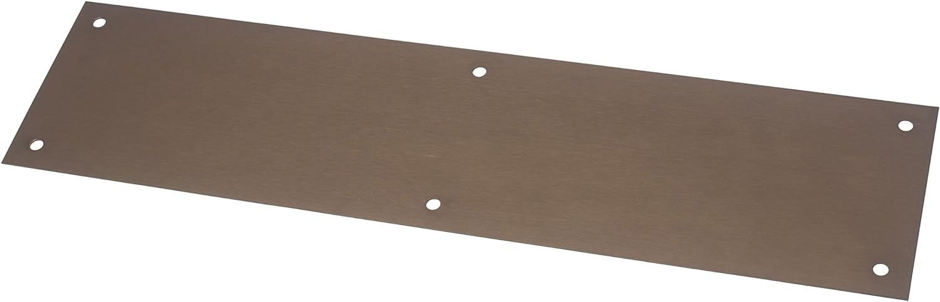 Bronze Standard Push Plate, Four Beveled Edges, 16" Height X 4" Width X