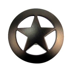 Bronze Star Kitchen Drawer Bin Pull Western Screw Vanity Knob Rustic Cabinet Hardware