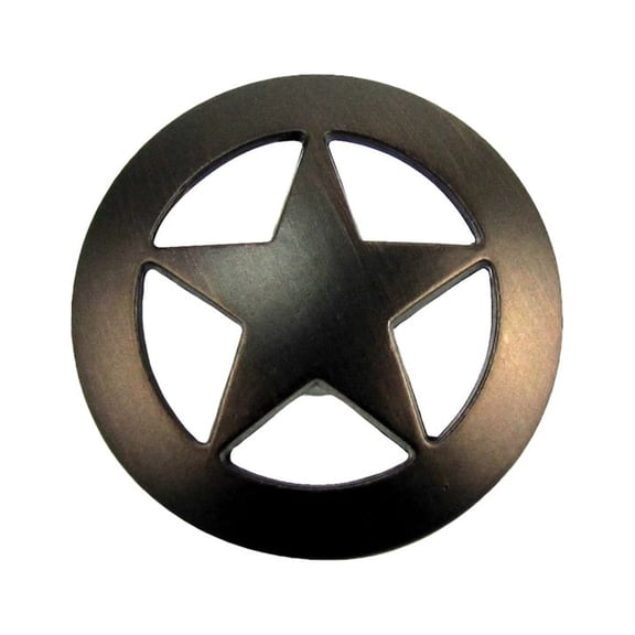 Bronze Star Kitchen Drawer Bin Pull Western Screw Vanity Knob Rustic Cabinet Hardware