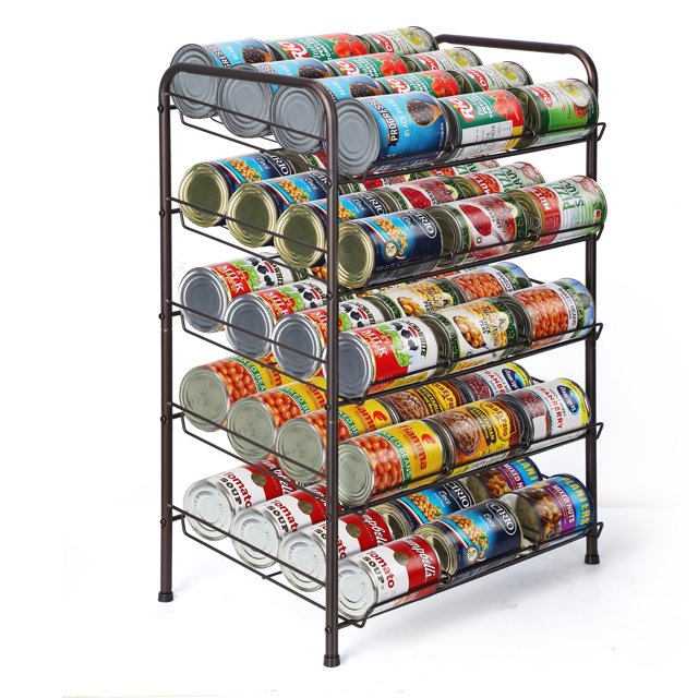 Tank Rack Container Bronze Tank Rack Organizer, 5-Tier Tank Storage Dispenser for up to 60 ...