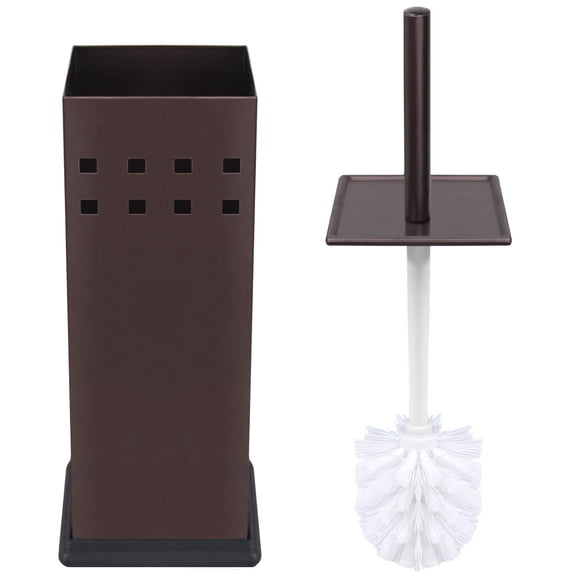 Bronze Toilet Brush and Holder for Bathroom Cleaning