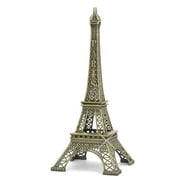 Bronze Tone Paris Eiffel Tower Figurine Statue Vintage Alloy Model Decor 13cm