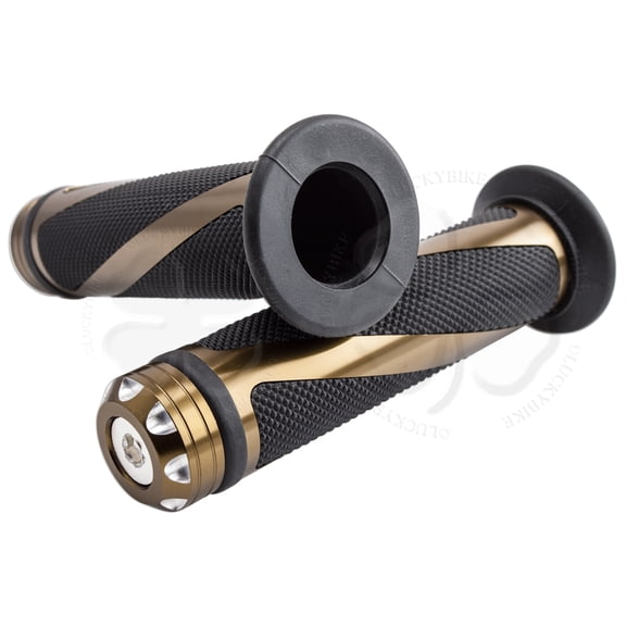 Bronze Twist Motorcycle Hand Grips Bar Ends 7/8 Handlebar CBR 600 900 919 929 954 1000 RR F2 F3 F4 F4i
