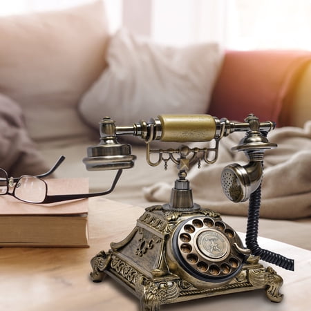 Bronze Vintage Style Rotary Telephone Retro Telephone For Homes, Offices, Cafés, Star Hotels, Art Galleries