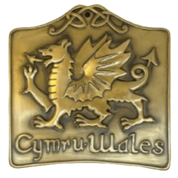 Bronze Welsh Dragon Wall Plaque