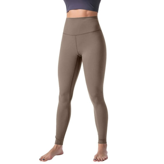 Bronze Yoga Pants Women's Solid Color Fashionable Casual Sports Hip Lifting High Elastic Tight Yoga Pants Womens Work Pants