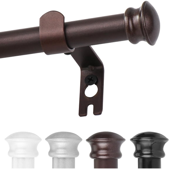 Bronze s for Windows 30 or 45 Inches with Brackets,Decorative 5/8 Inch Diameter Small Window Set for Bedroom, Room Divider, Living Room, Kitchen, Bathroom