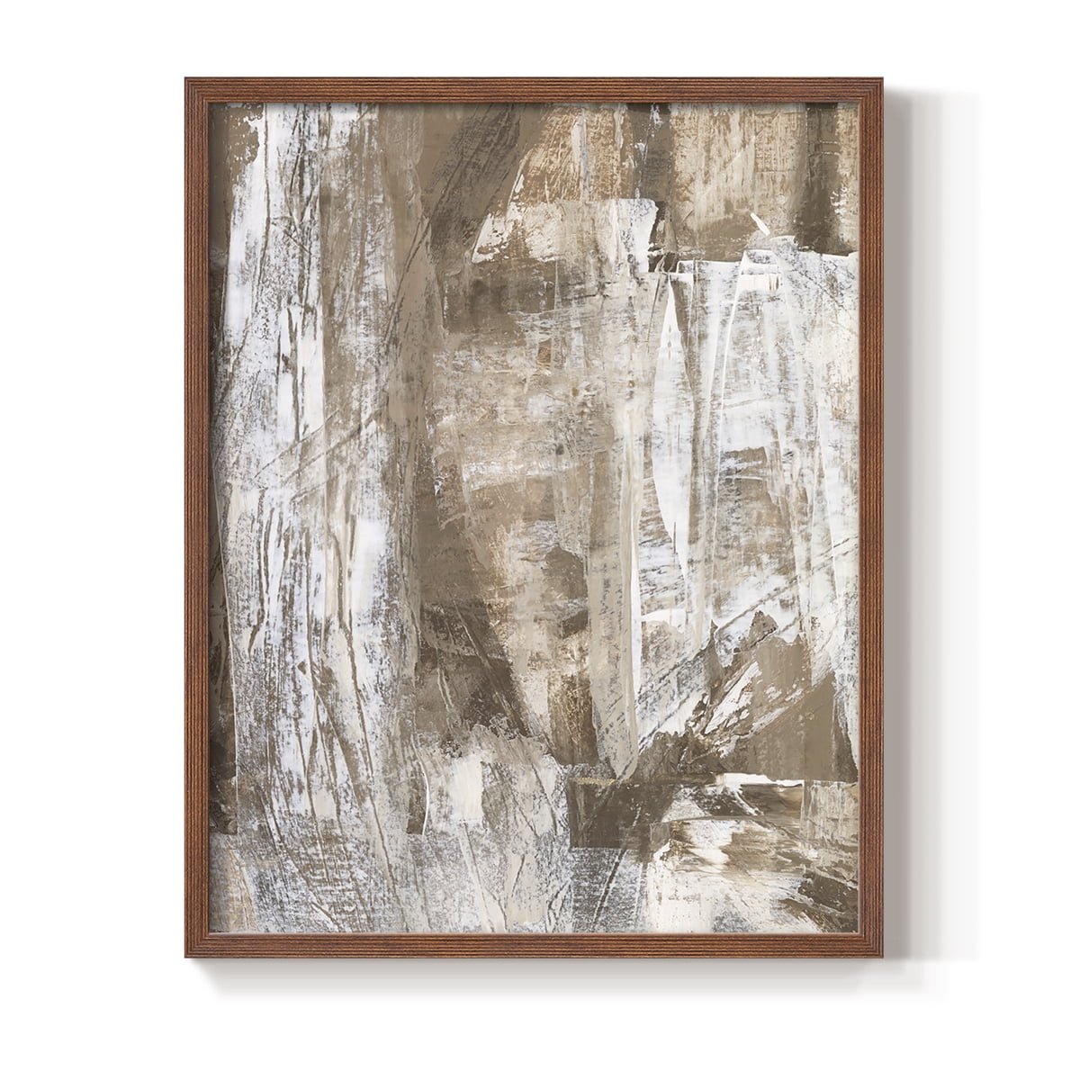 Bronzed I Framed Print in Brown Solid Wood Framed Print No Nail Hanging