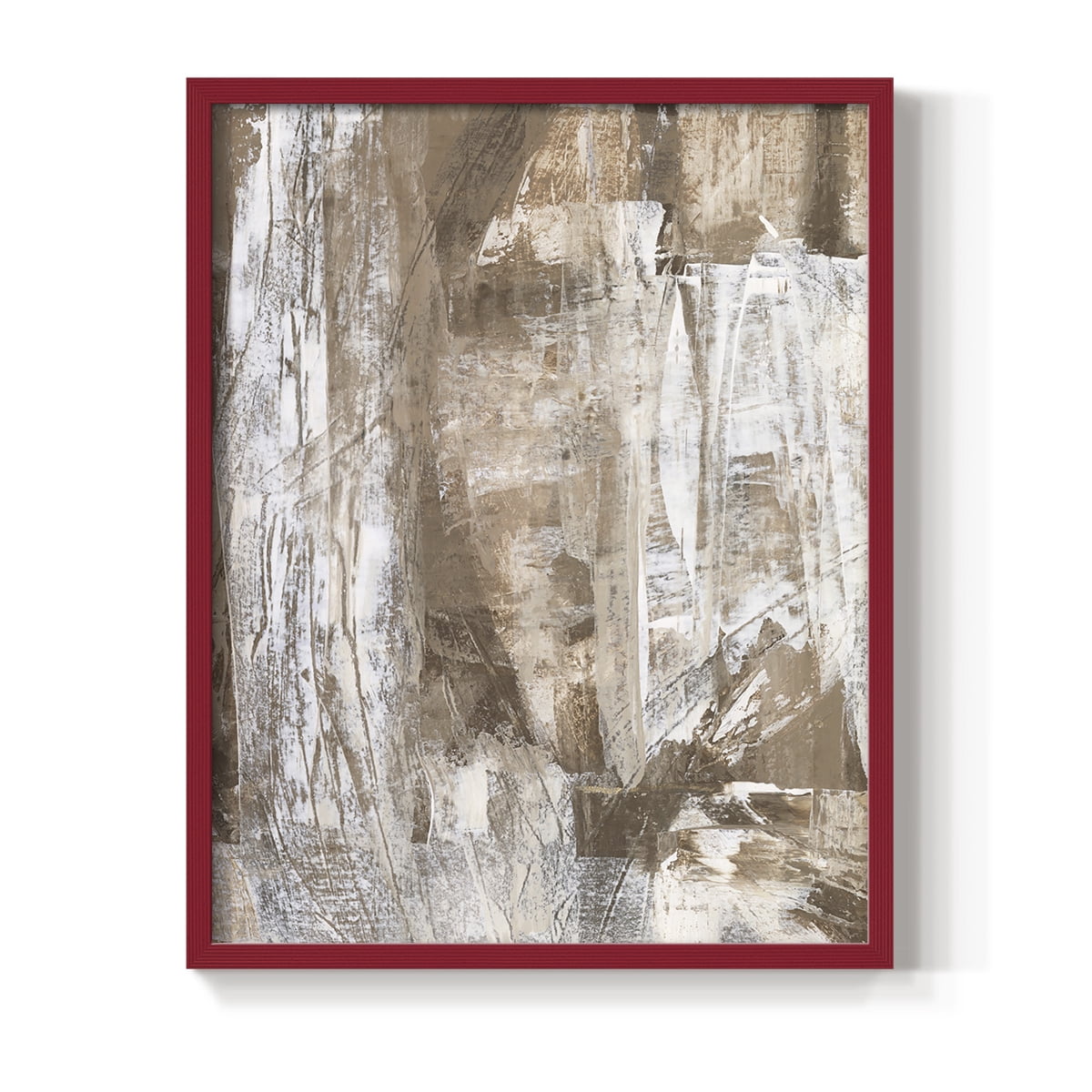 Bronzed I Framed Print in Red Solid Wood Framed Print No Nail Hanging