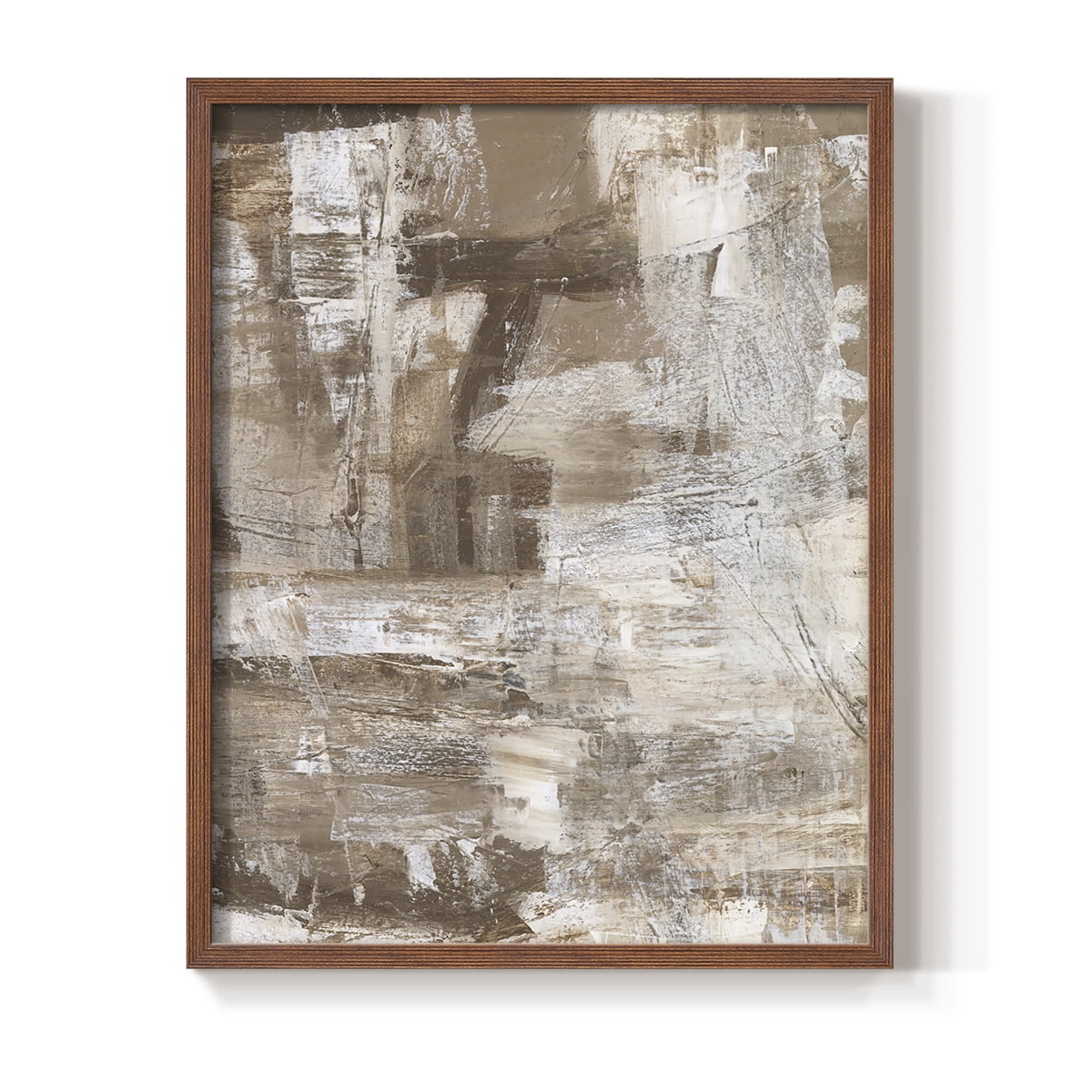 Bronzed II Framed Print in Brown Solid Wood Framed Print No Nail Hanging