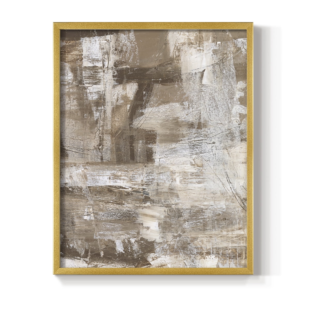 Bronzed II Framed Print in Gold Solid Wood Framed Print No Nail Hanging