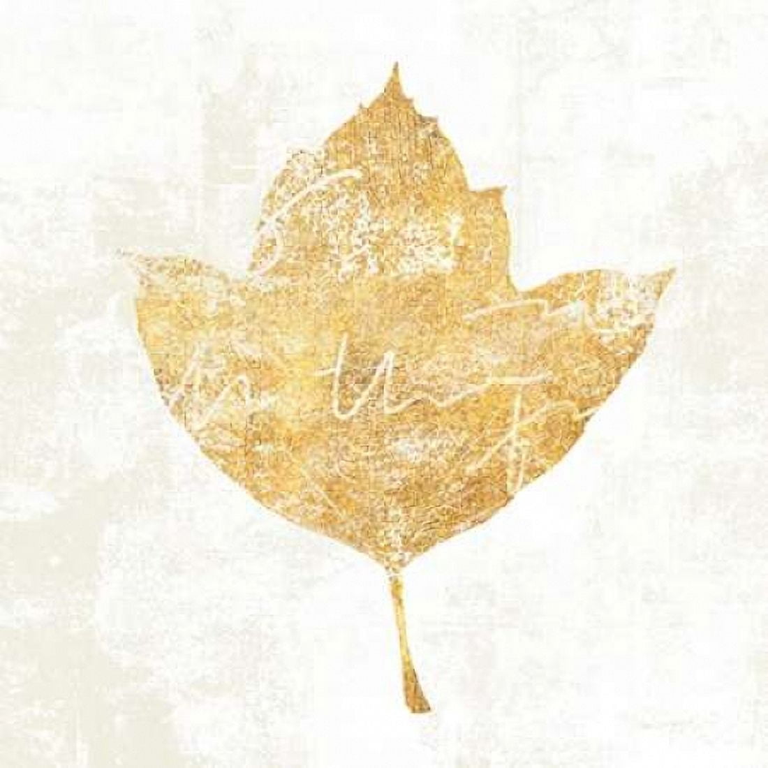 Bronzed Leaf I Canvas Art - Sue Schlabach (24 x 24)