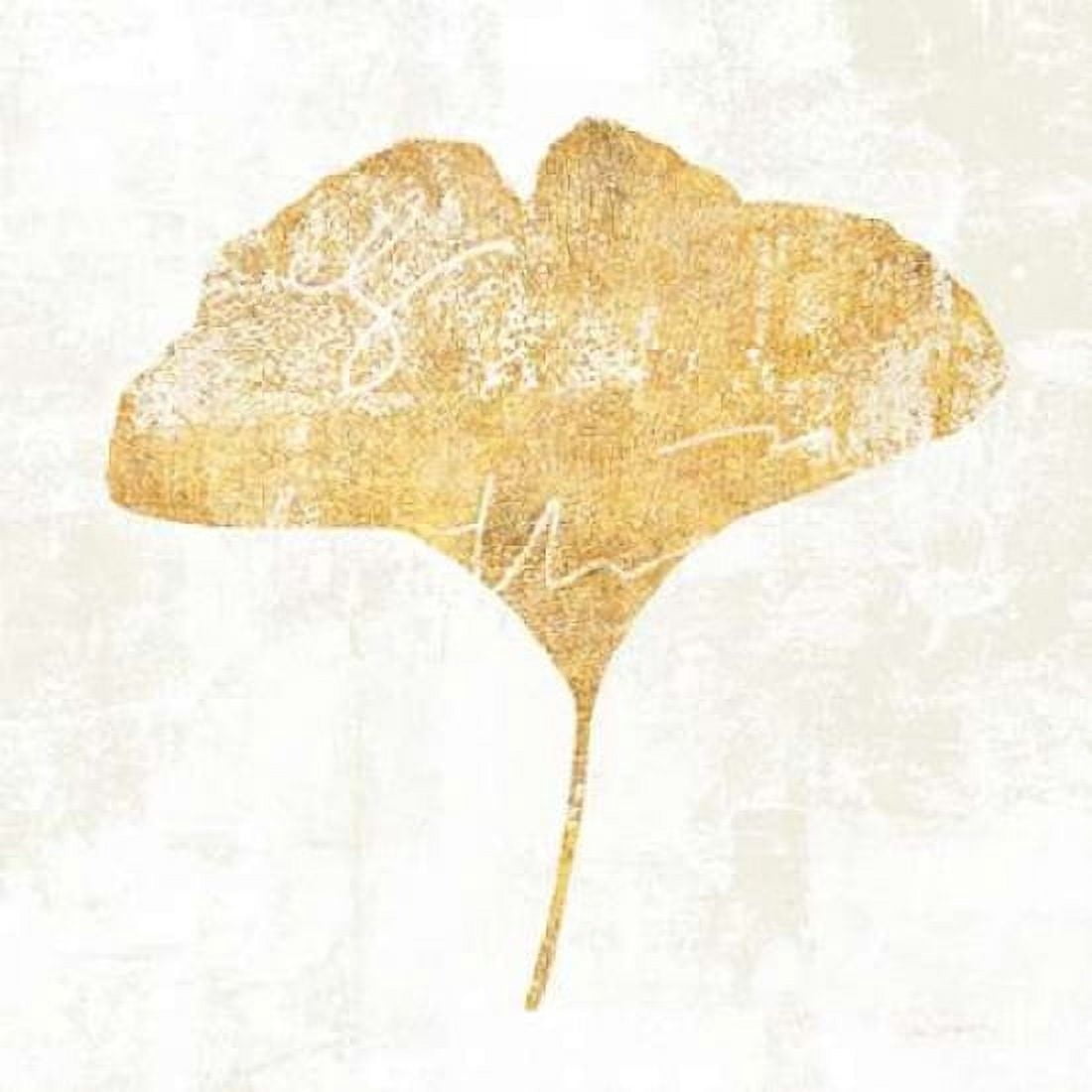 Bronzed Leaf III Canvas Art - Sue Schlabach (24 x 24)