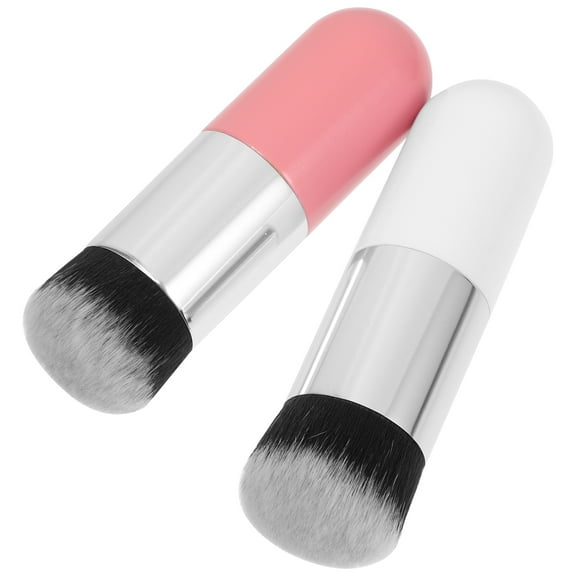 Bronzer Brush 2 Pcs Makeup Foundation Set Suits Cream Blush Loose Powder Travel Women's