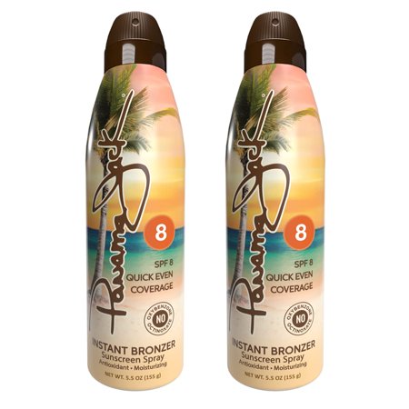 Bronzer Sunscreen - SPF 8, Antioxidant, Moisturizing, PABA, Paraben, Gluten  Cruelty Free, Water Resistant (80 Minutes), 5.5 (Pack of 2)