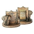 thumbnail image 1 of Bronzetone Full Armor Scripture 3 x 4 Resin Decorative Tabletop Card Holder, 1 of 8