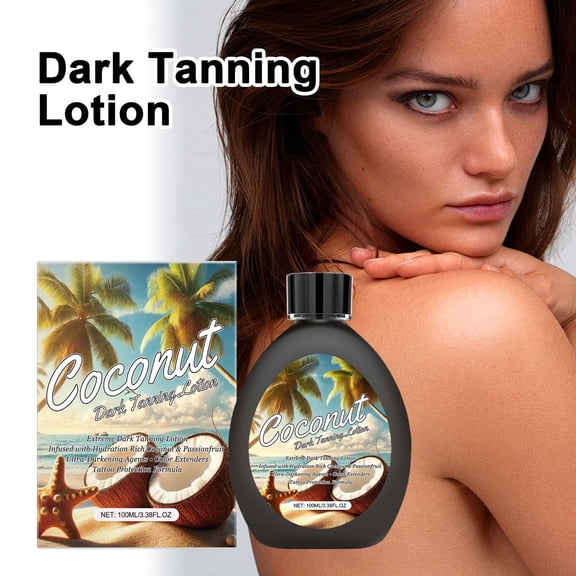 Bronzing Lotion & Self Tanner for Body - Deep Dark Tanning Cream, Instant Glow & Hydrating Formula for a Streak-Free, Sun-Kissed Summer Beach Look, 100ml
