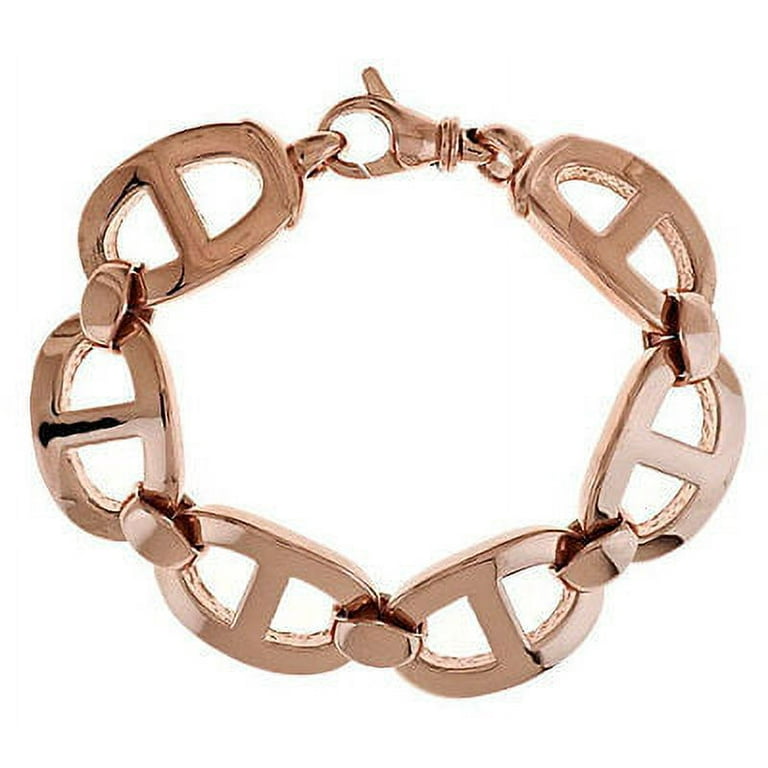 Bronzo Italia 8in Polished Status Link Bracelet Walmart