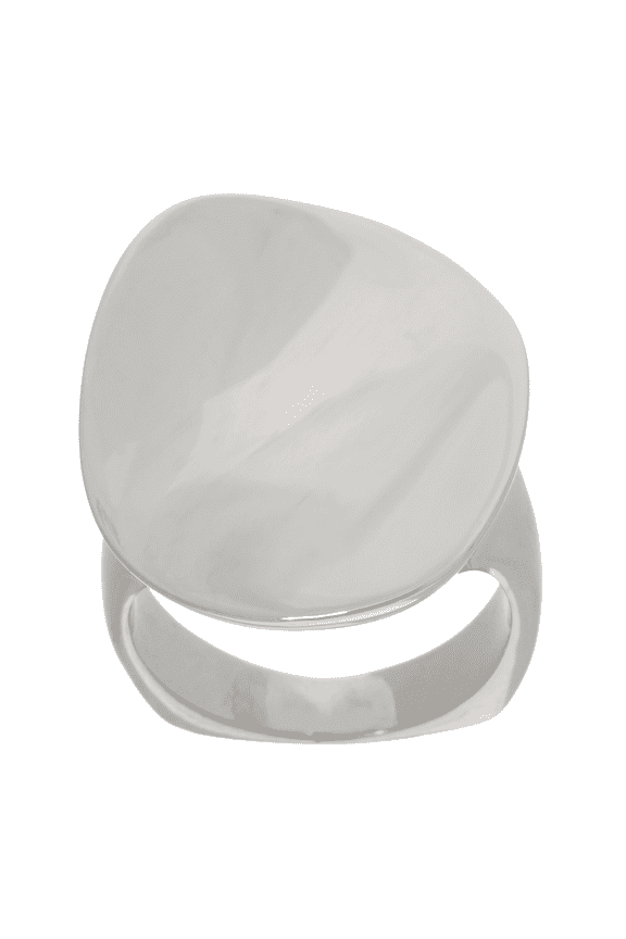 Organic Oval Bronze Ring, Size 6