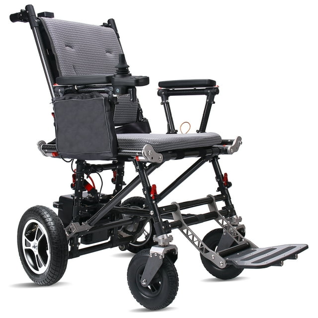 Broobey Carbon Fiber Electric Wheelchair Ultra Lightweight Compact Foldable All Terrain Power
