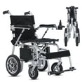 Broobey Lightweight Adult Folding Power Wheelchair, 36 lbs Silver