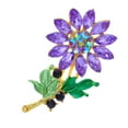 Brooch Breastpin Sunflower Sunflower Rhinestone Flower Plant Brooch
