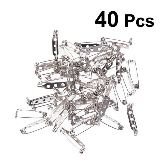 Brooch Clasp Pin Back Corsage Safety 40 PCS Manual Metal Heavy Duty Fastener Quilt Accessories Home Creative Pins