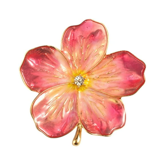 Brooch Day Pin Flower Alloy Valentine Motherbreastpin Coat Present Collar Rose Rhinestonelapel Enamel Crystal Wedding