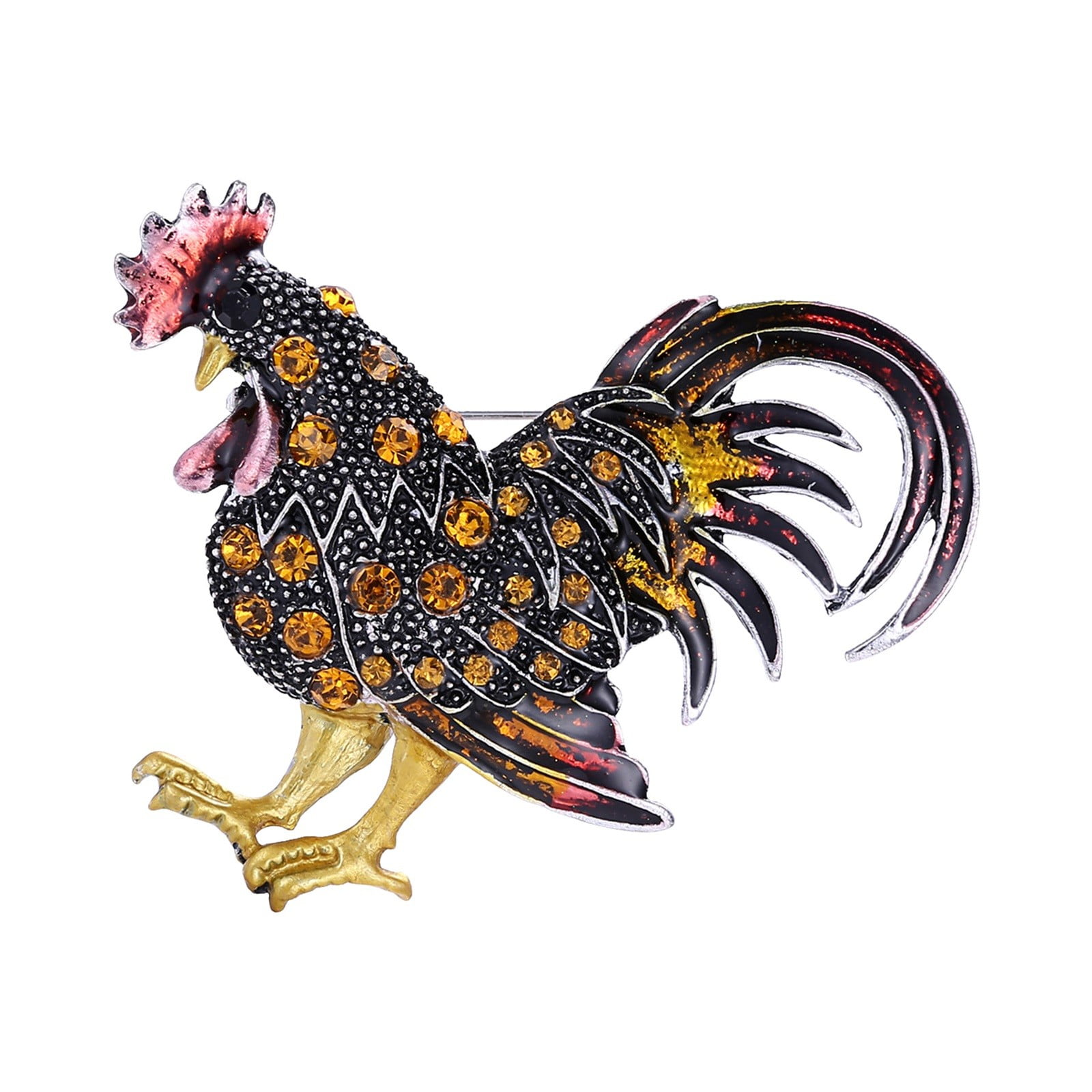 Brooch Fashion Vintage Rooster Pin Brooch All Matching Brooch
