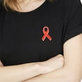 Brooch Orange Ribbon Cancer Awareness Accessory for Clothing Bags and ...