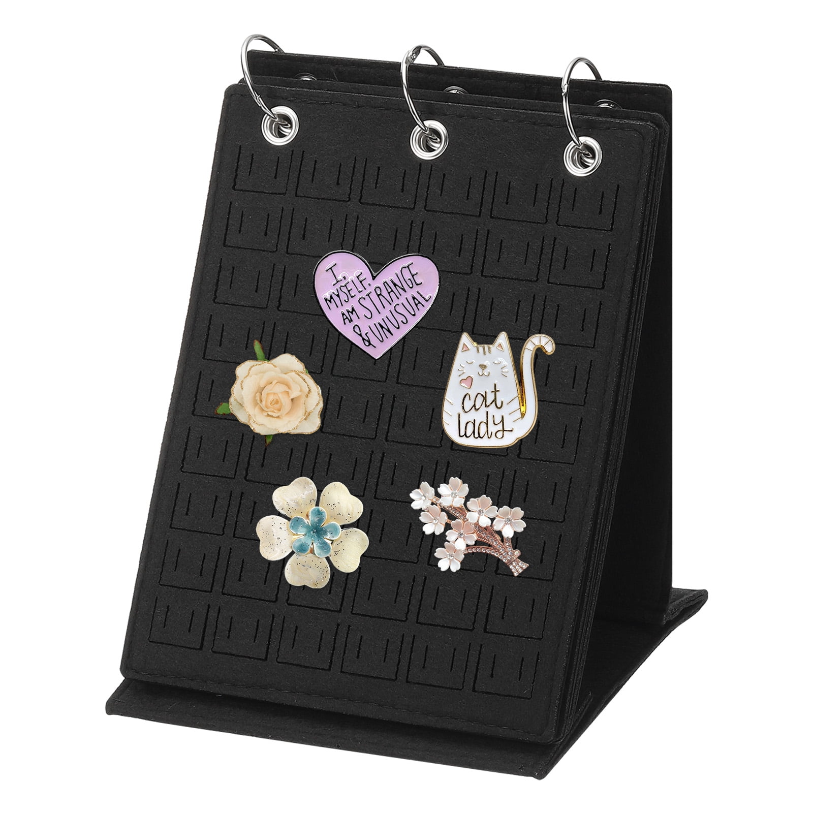 Brooch Organizer, Enamel Pin Display, 5-page Collection Pin Board ...