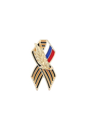 Brooch Pin Ribbon Wheat Russian Flag Saint George Victory Day Brooches