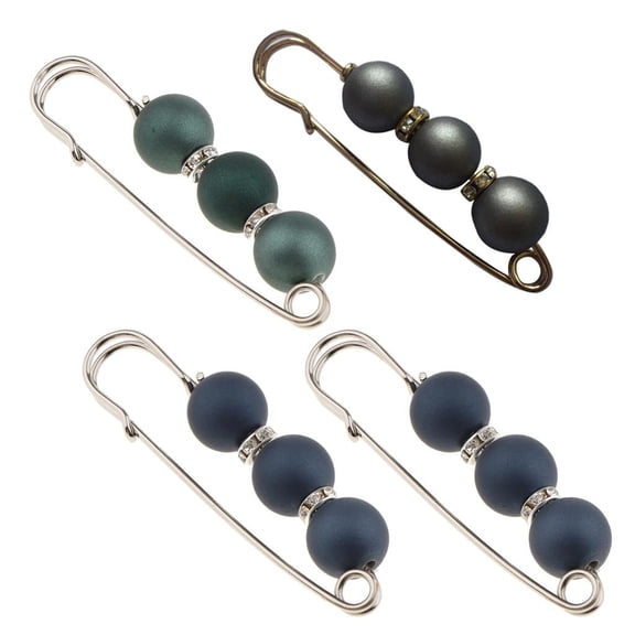 Segolike Brooch Pins Jewelry Lapel Pins Sweater Shawl Clips Fashion Decorative Crafts Green Gray Blue