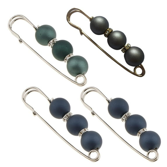 Segolike Brooch Pins Jewelry Lapel Pins Sweater Shawl Clips Fashion Decorative Crafts Green Gray Blue