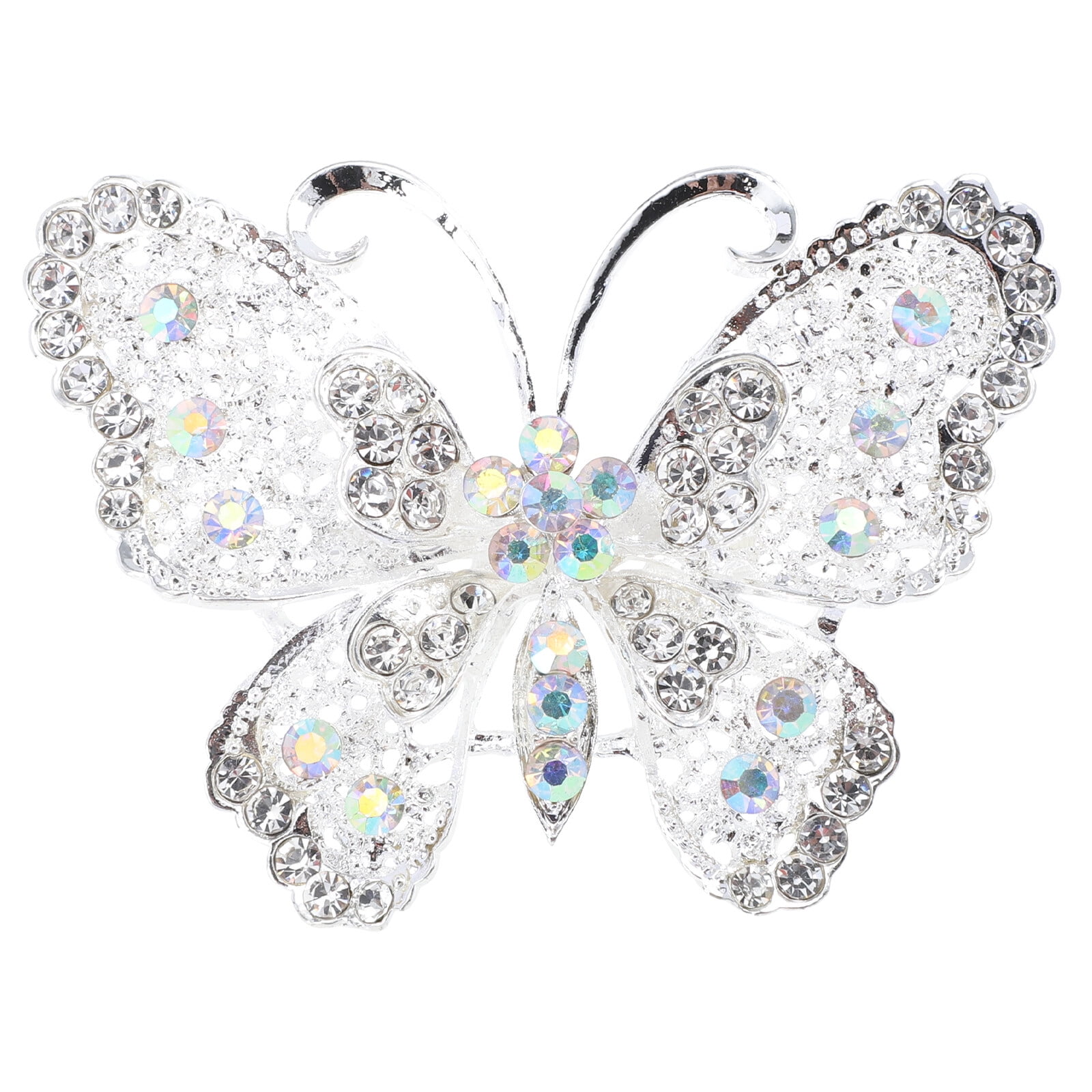 Brooch Rhinestone Butterflies Dress Sweater Badge Wedding Cardigan Corsage Clips Animal Women Clip Broches Decorative