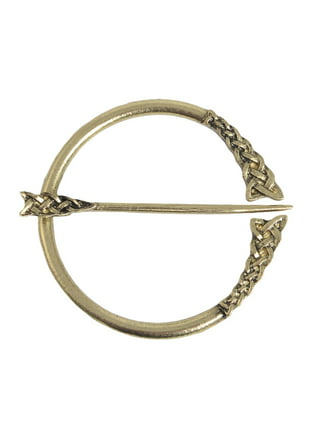 Celtic Cross Shawl Pin, Lapel Stick Golden Shawl Pin, Pagan, Brass